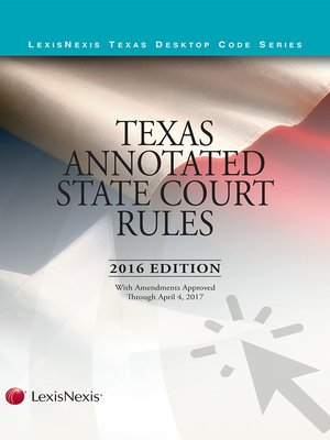 cover image of Texas Annotated Court Rules